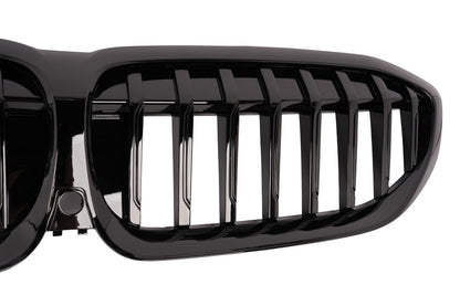 For 2019 BMW 330i Sedan Grille Grill Gloss Black W/Camera Option