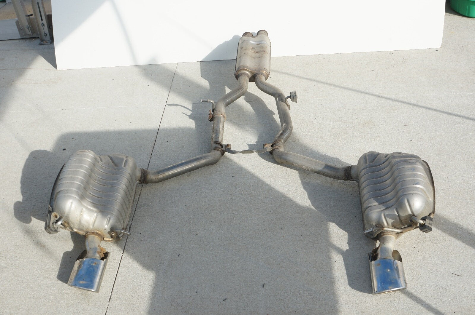 2012-2014 MERCEDES BENZ C300 E350 EXHAUST SILENCER MUFFLER DOWNPIPE OEM