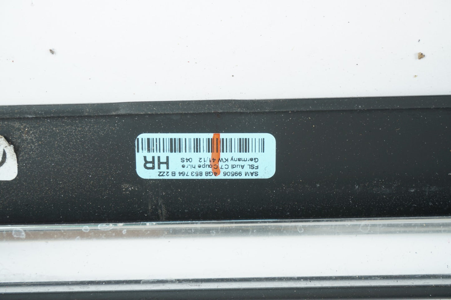 2012 - 2017 AUDI A7 DOOR WINDOW BELT MOLDING FRONT & REAR SET OEM