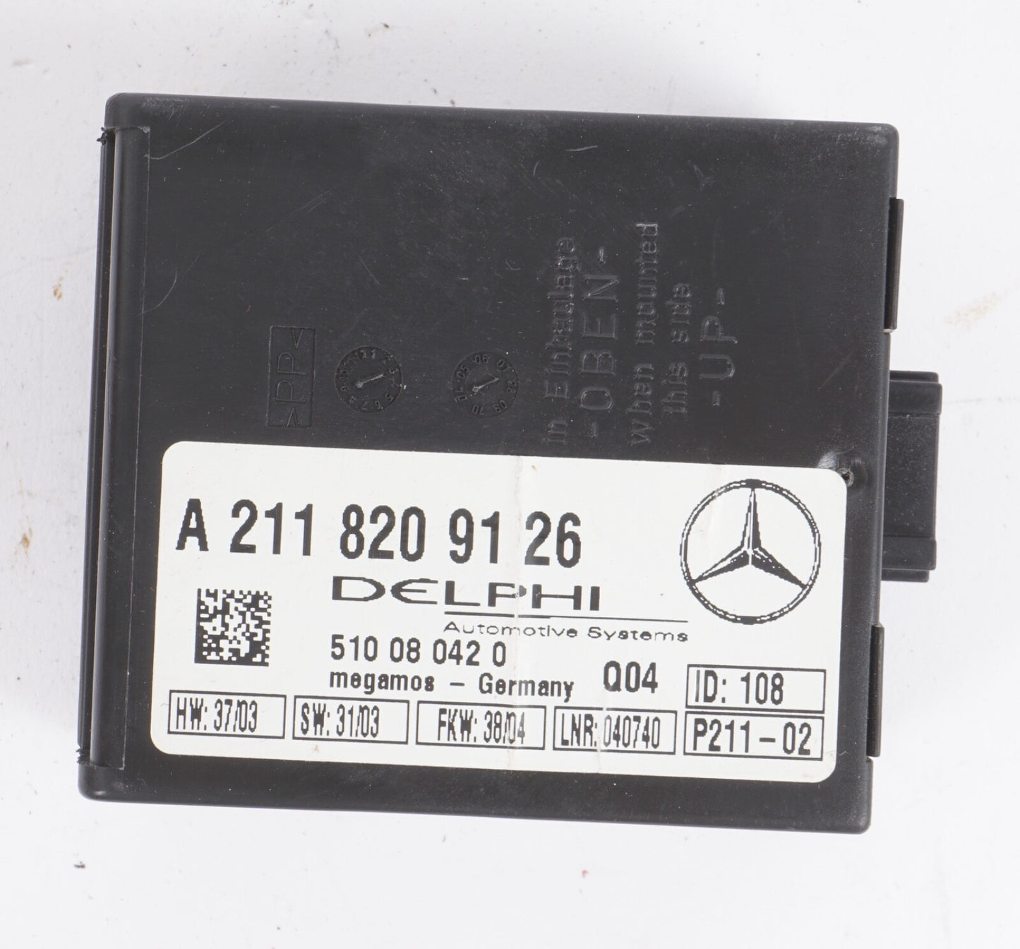 Mercedes R230 SL500 S430 E320 Anti Theft Alarm Module 2118209126 OEM