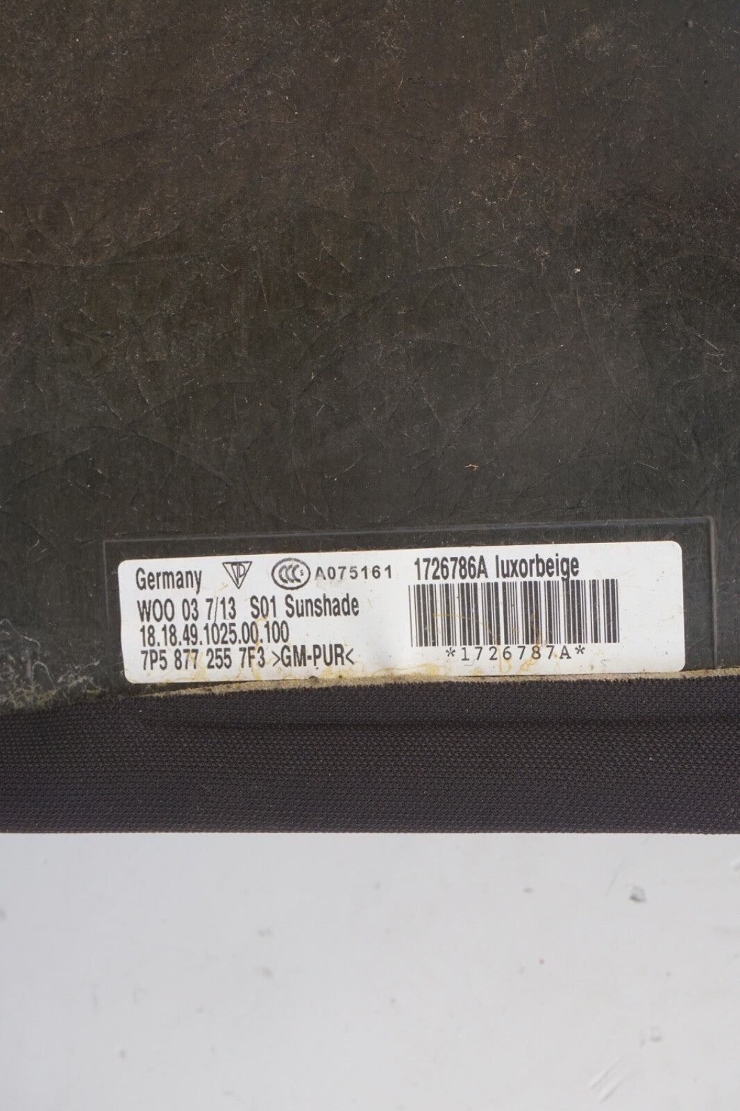 2011 - 2018 PORSCHE CAYENNE SUN ROOF SUNROOF FRAME