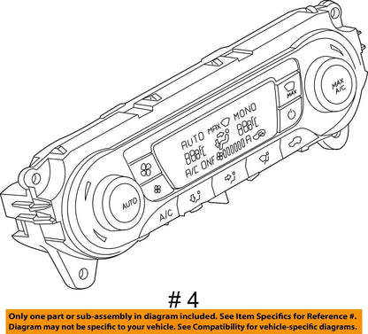 2015-2018 Ford Focus Ac Heater Climate Control Temperature