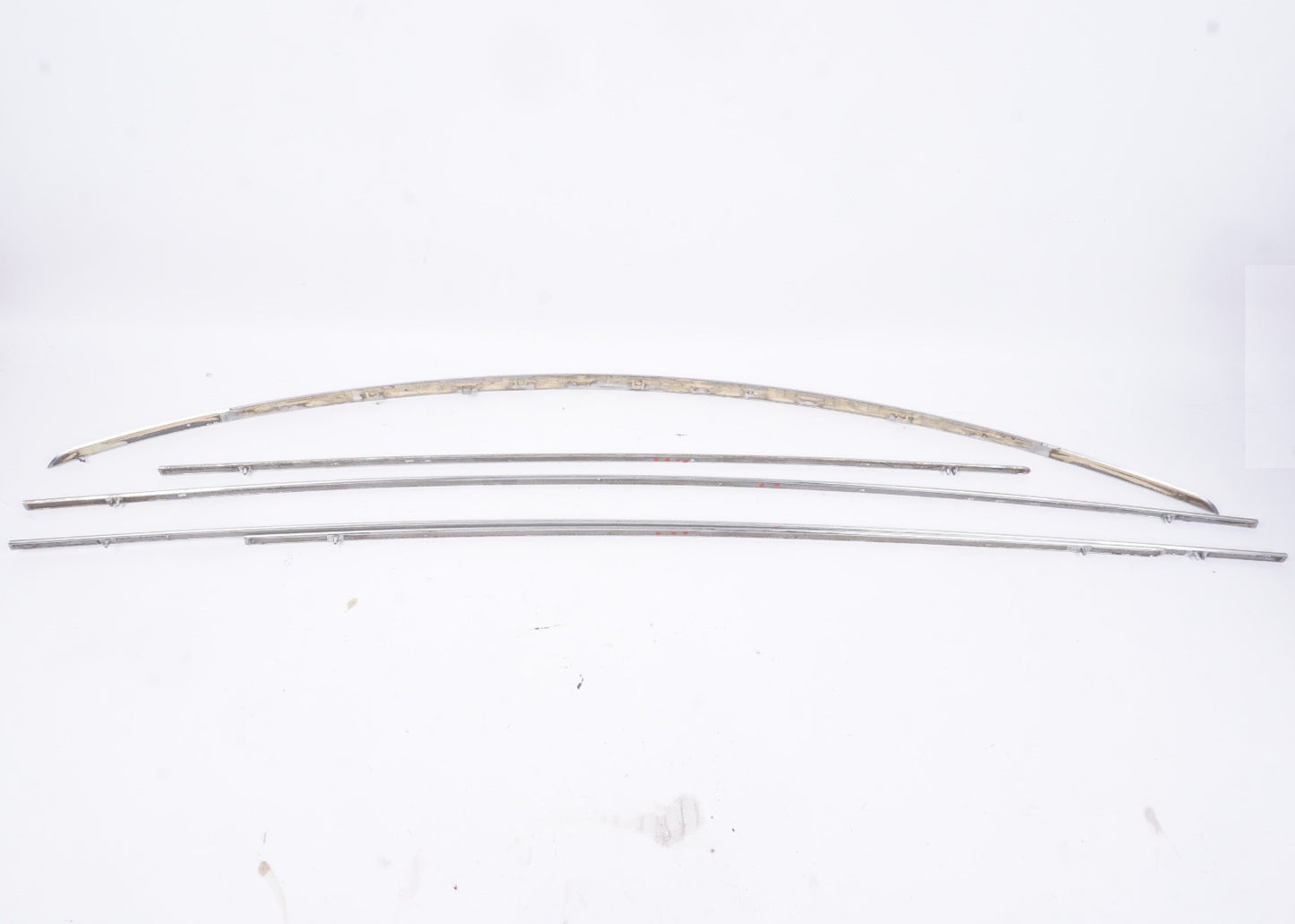 07 - 13 MERCEDES S550 FRONT REAR LEFT RIGHT DOOR CHROME MOLDING TRUNK LID SET