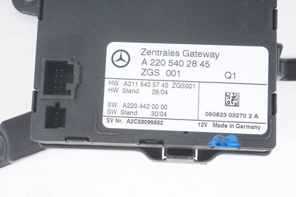 03-06 Mercedes W215 CL500 SL500 S55 AMG Central Gateway Control Module OEM