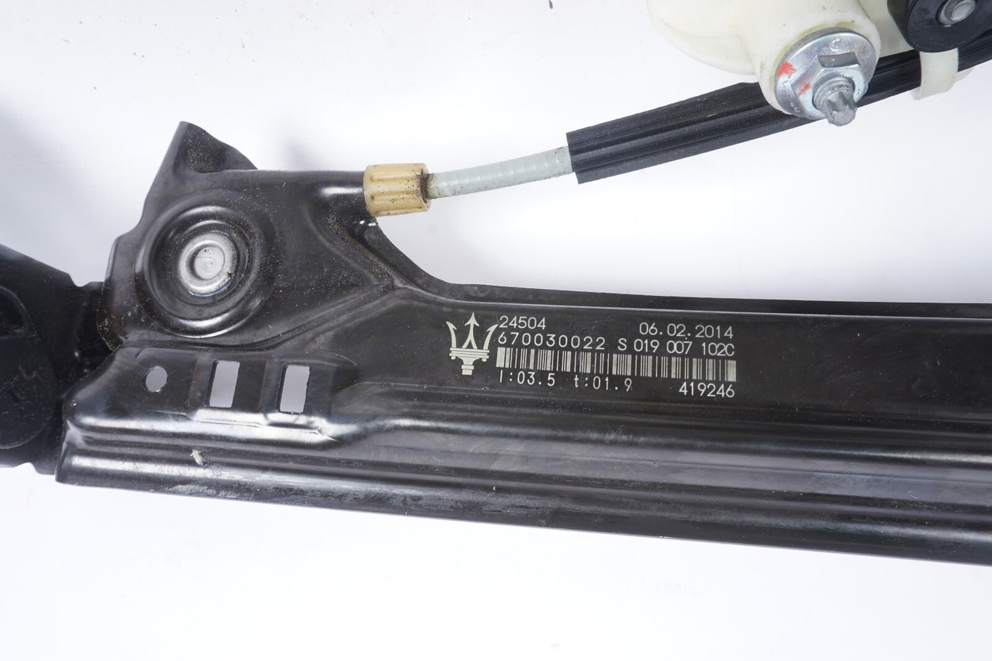 2014-2022 Maserati Ghibli Rear Right Passenger Side Window Regulator & Motor OEM