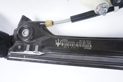 2014-2022 Maserati Ghibli Rear Right Passenger Side Window Regulator & Motor OEM