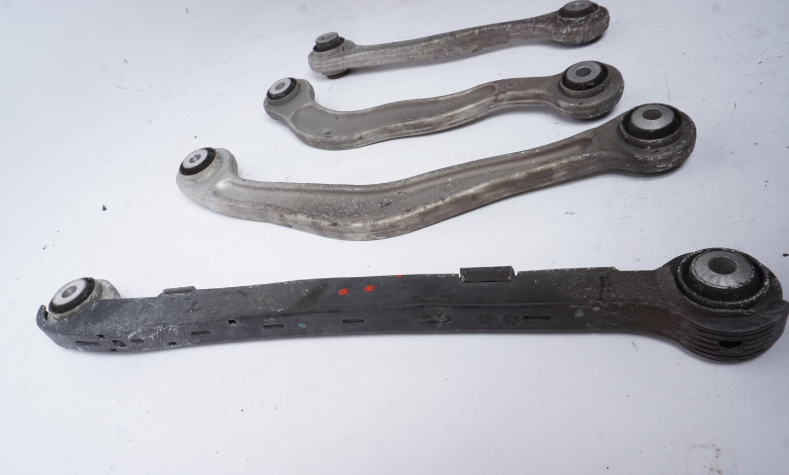 07-13 Mercedes W221 S63 AMG CL600 Rear Left Driver Side Control Arm Set of 4 OEM