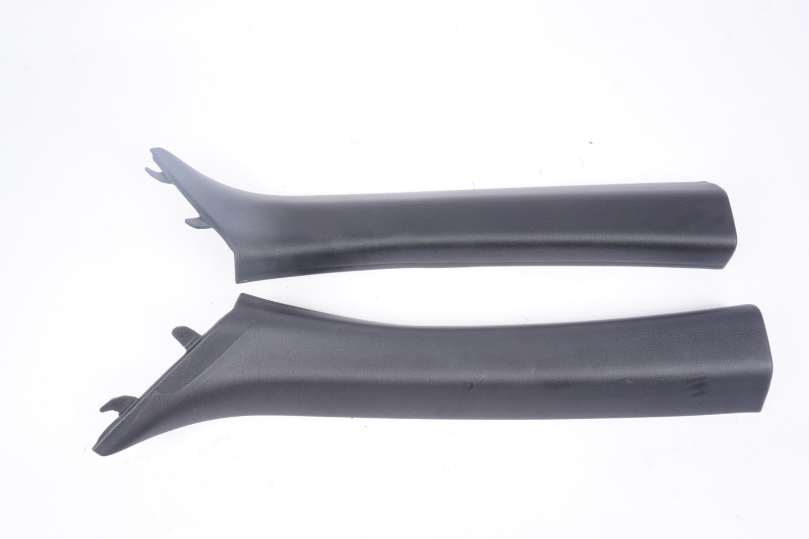 08-13 BMW E93 M3 Convertible Front A Pillars Black Original Pair 7129311 7129312