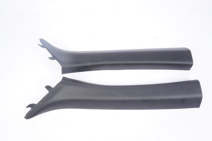 08-13 BMW E93 M3 Convertible Front A Pillars Black Original Pair 7129311 7129312