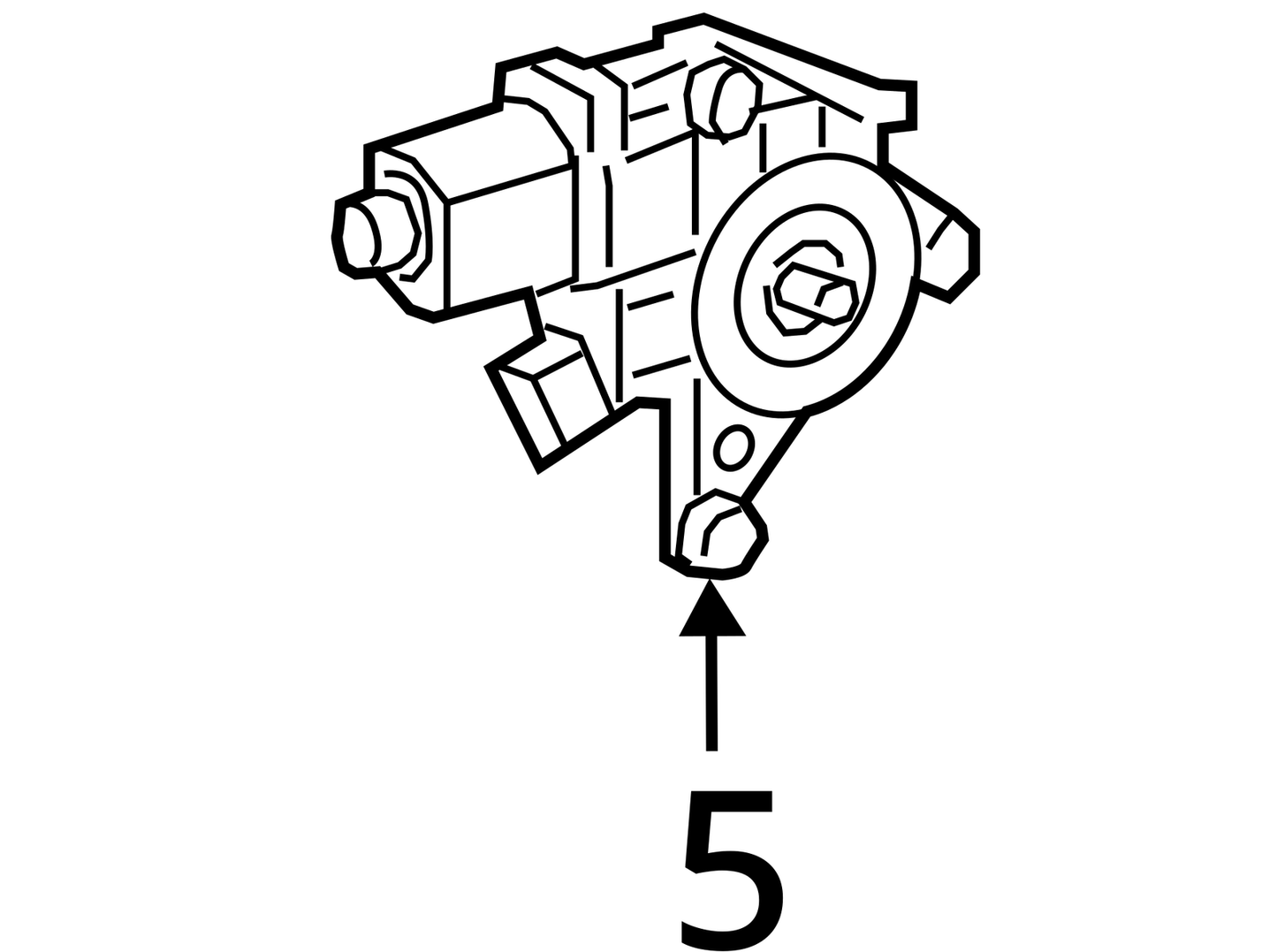 Mercedes X156 GLA45 GLA250 window motor and regulator, right front 2469065200
