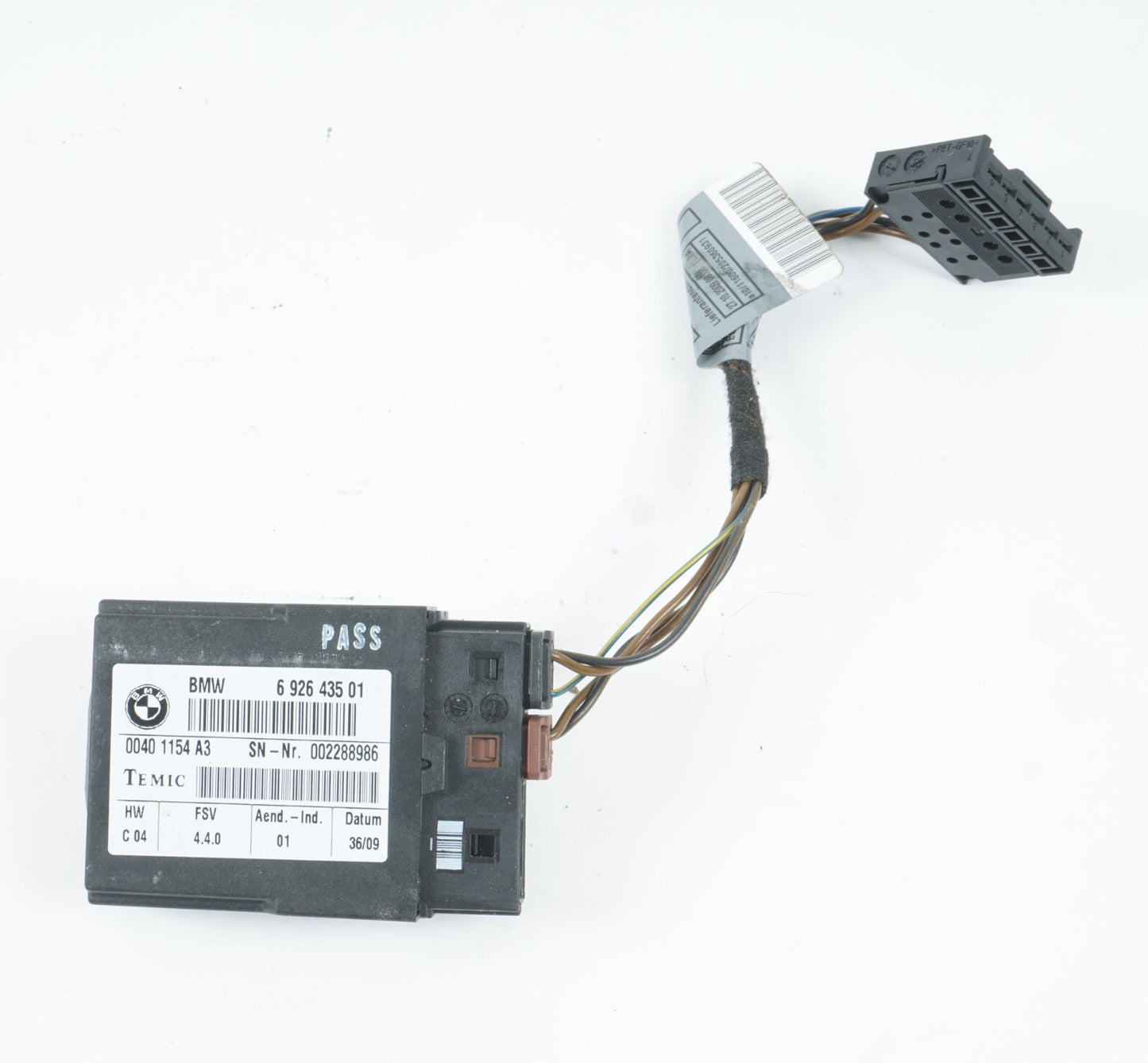 2008 - 2013 BMW X6 FRONT RIGHT PASSENGER SEAT CONTROL MODULE UNIT 6926435 OEM