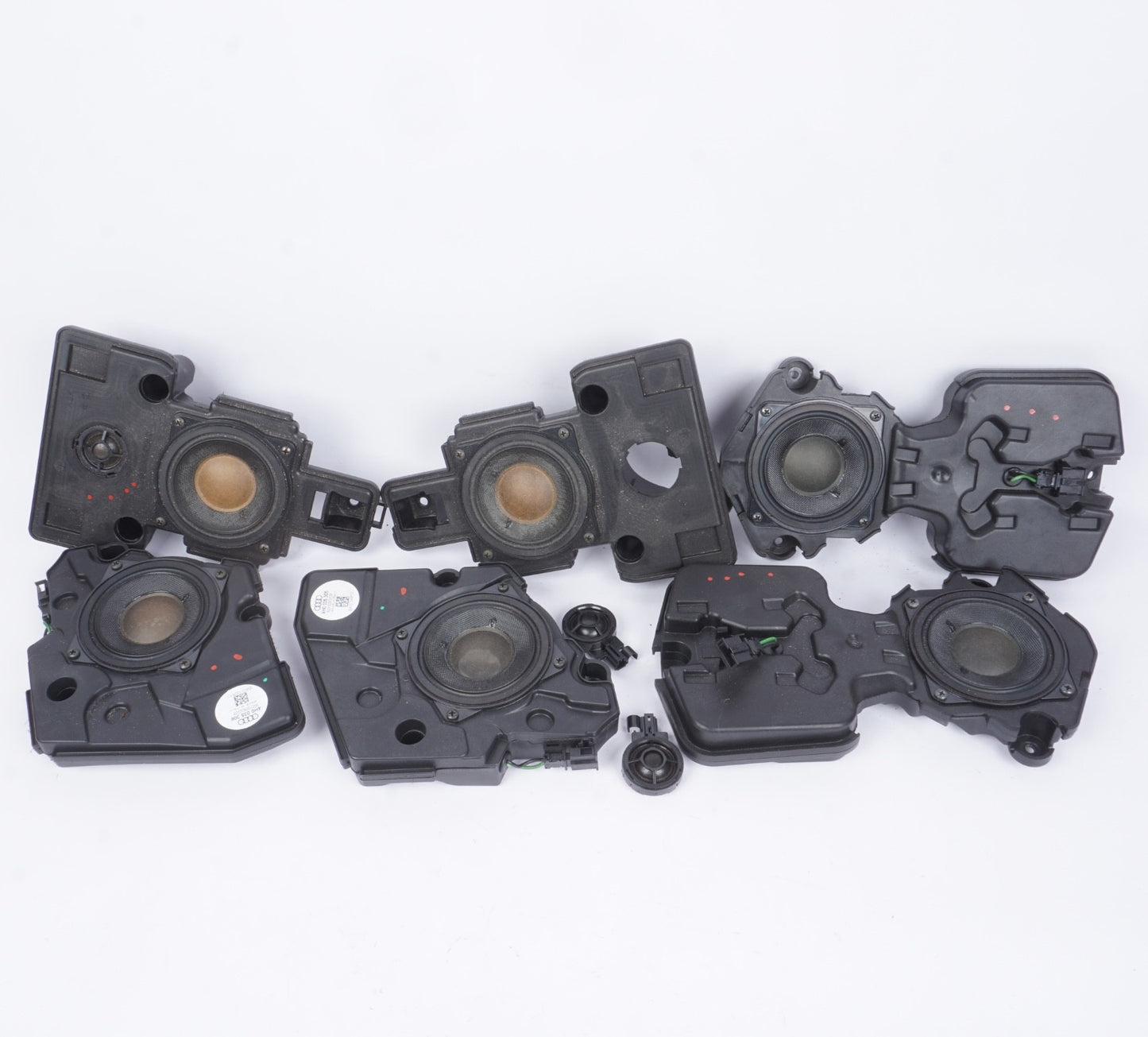 2011-2018 AUDI A8 QUANTTRO FRONT REAR SPEAKER BANG & OLUFSEN OEM SET OF 6