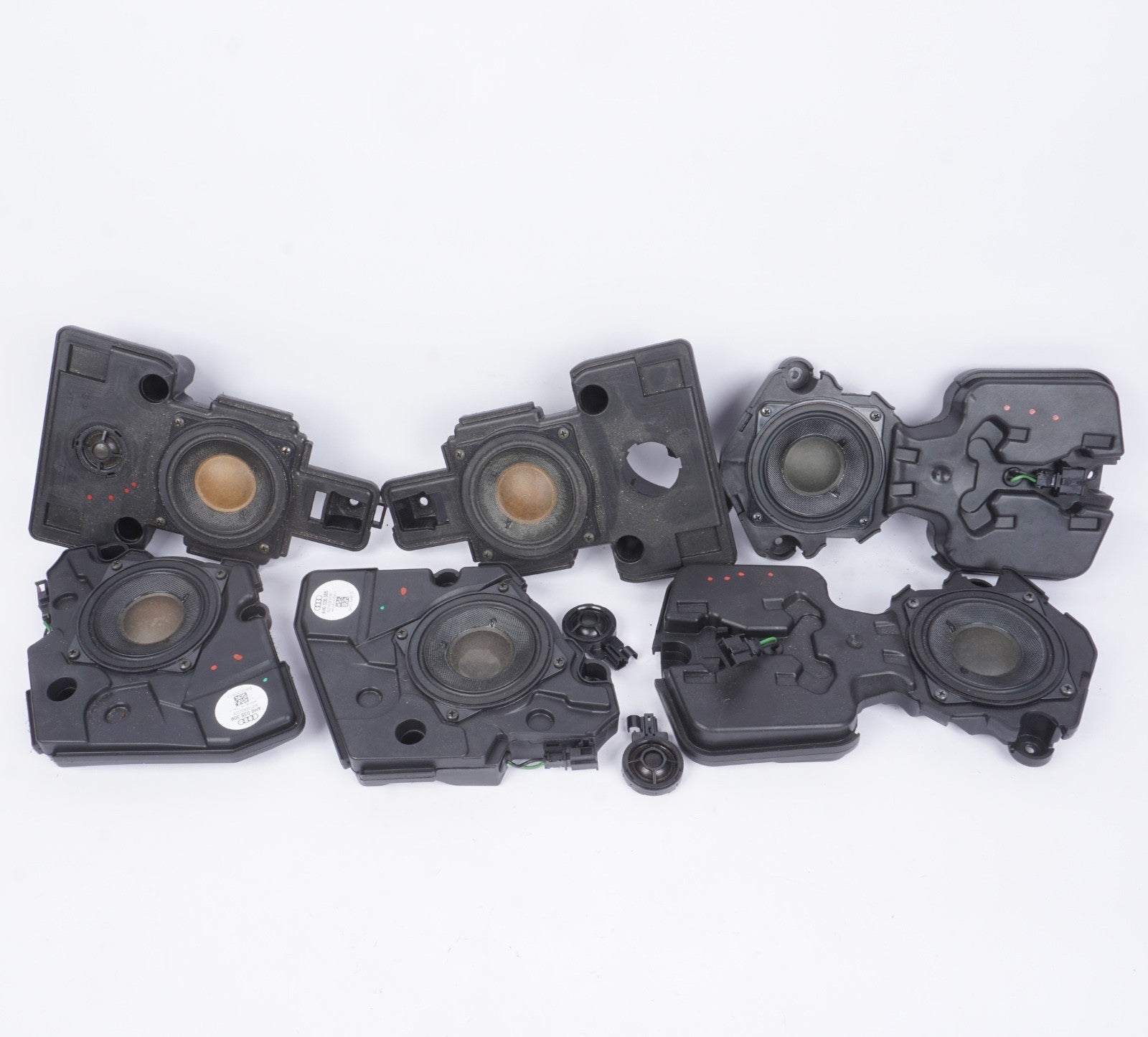 2011-2018 AUDI A8 QUANTTRO FRONT REAR SPEAKER BANG & OLUFSEN OEM SET OF 6