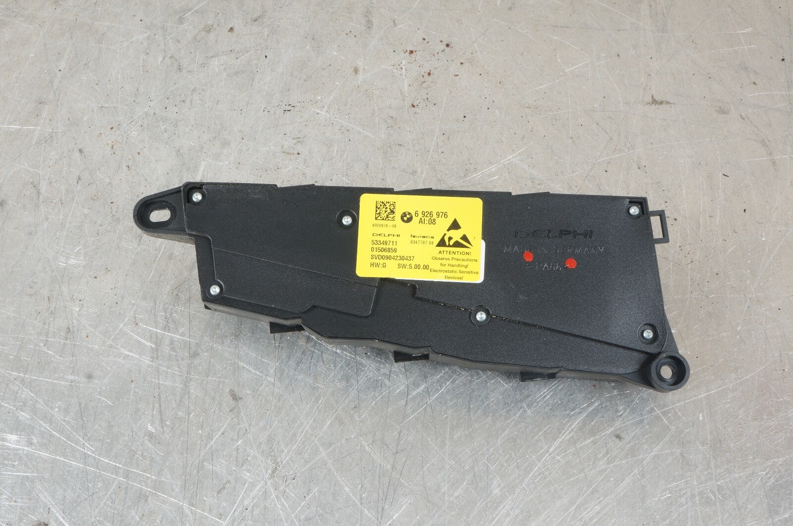 2007-2011 BMW X5 SWITCH SEAT ADJUSTING FRONT RIGHT 6926976 613169269 DELPHI OEM