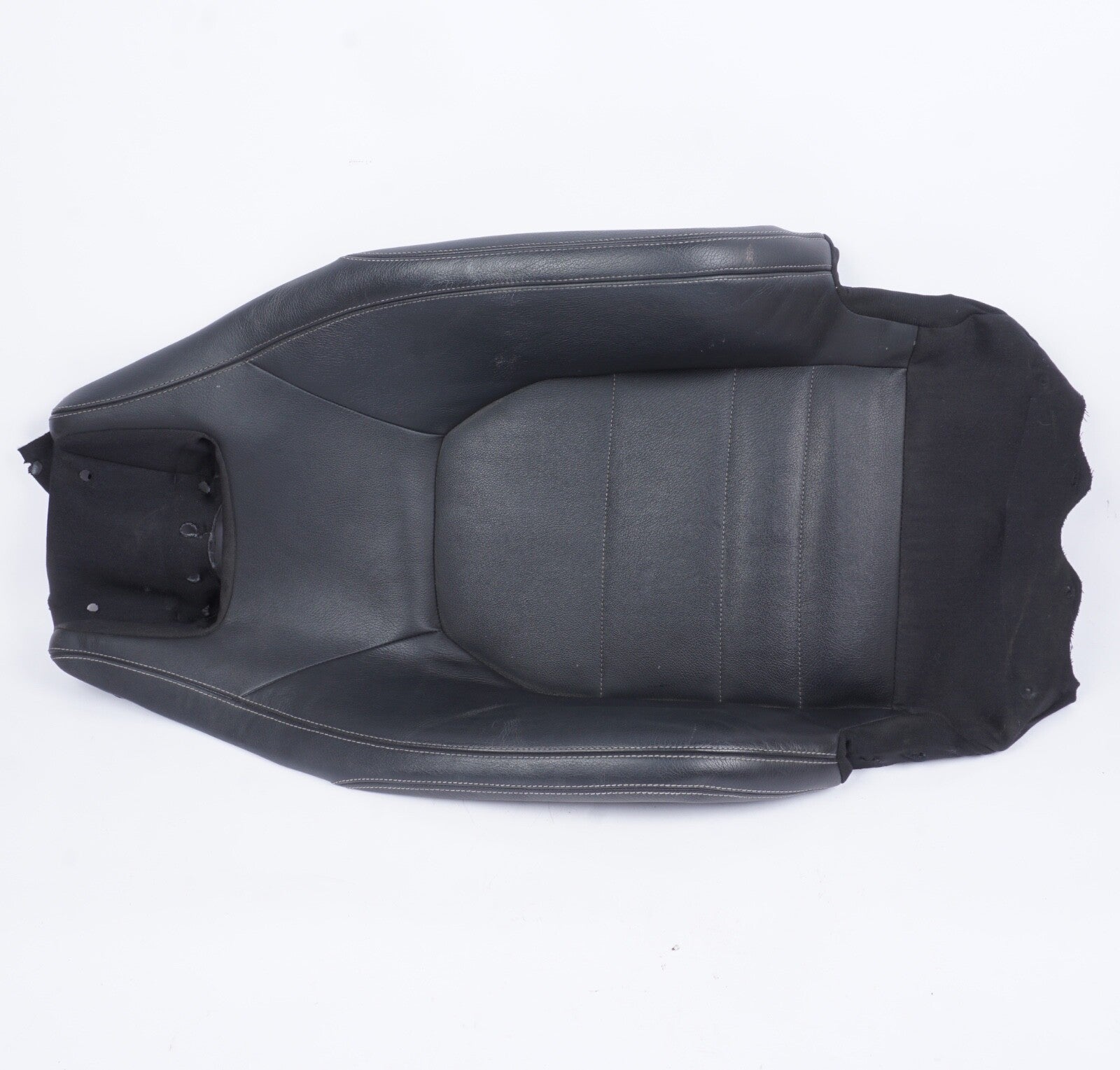 2010-14 MERCEDES E350 W212 COUPE FRONT LEFT DRIVER UPPER SEAT COVER BLACK