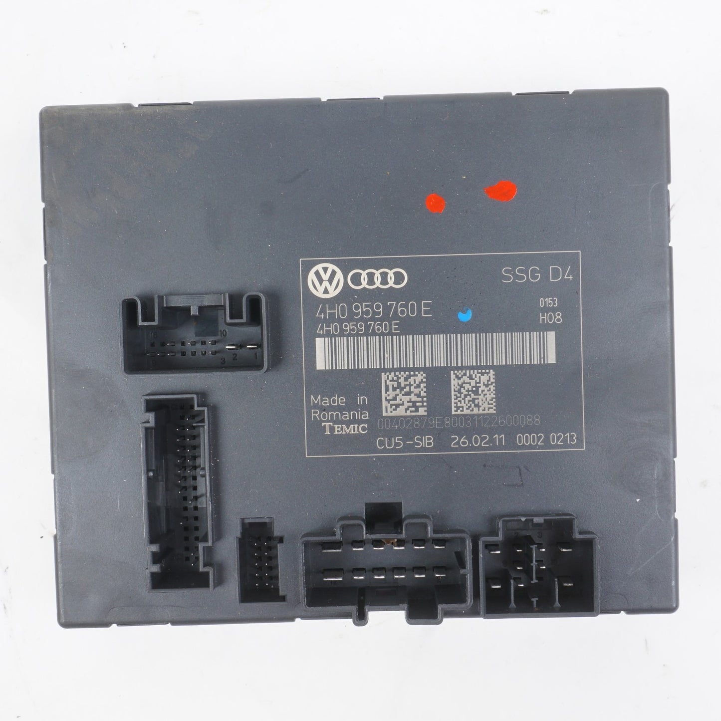 2011-2018 Audi A8 S8 Front Seat Control Module Right Passenger OEM