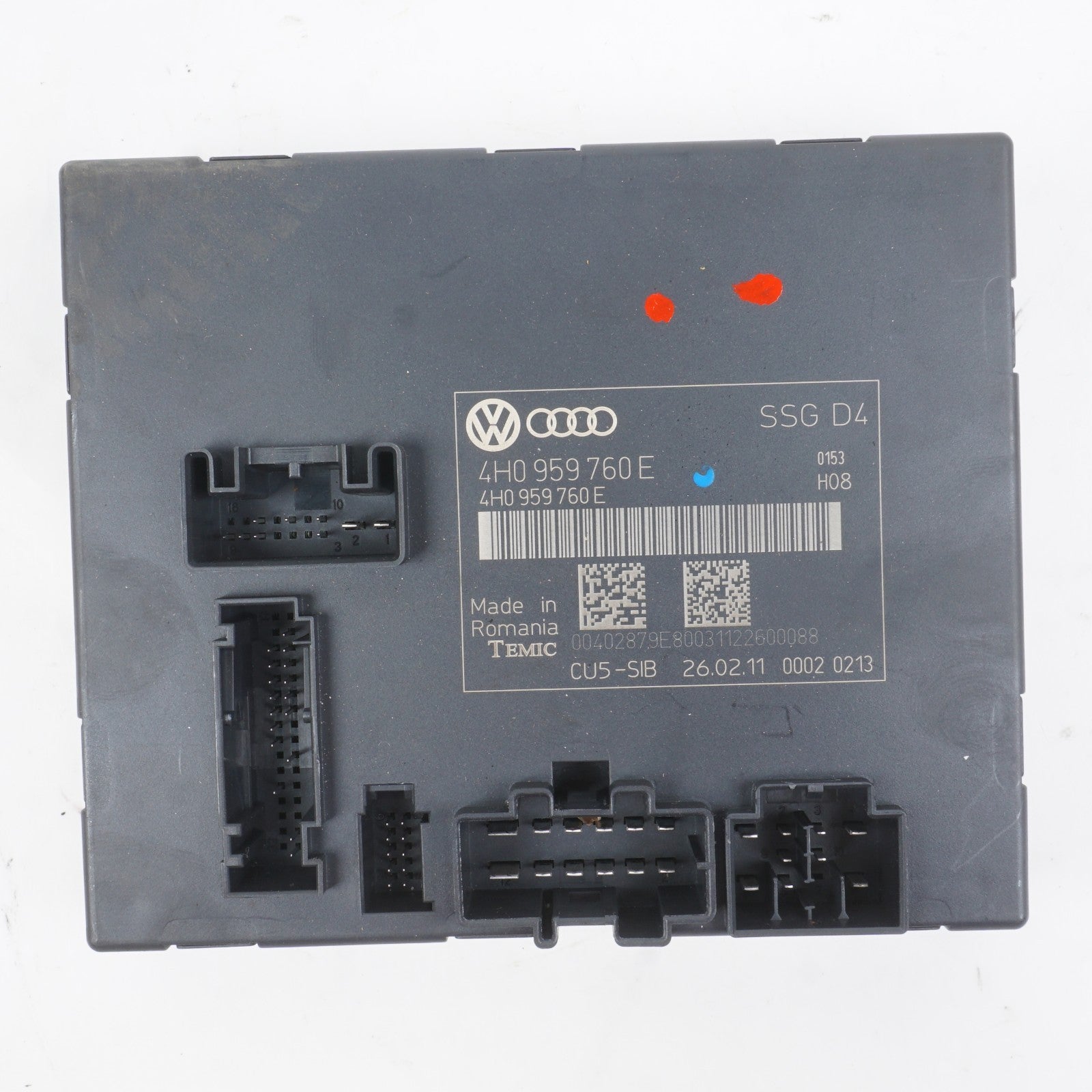2011-2018 Audi A8 S8 Front Seat Control Module Right Passenger OEM