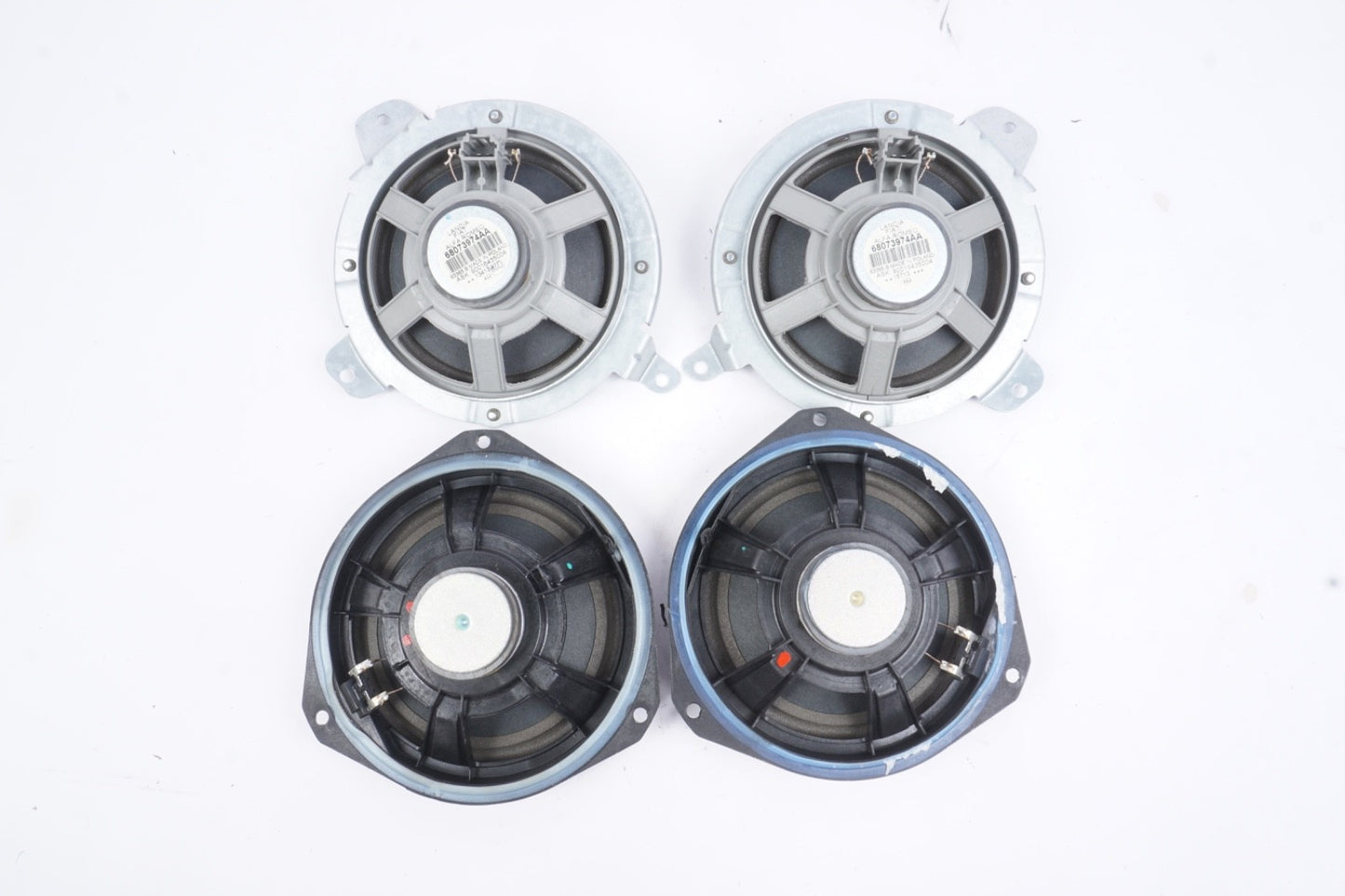 12-17 FIAT 500 INTERIOR AUDIO SPEAKER SET OF 4 ITEMS OEM