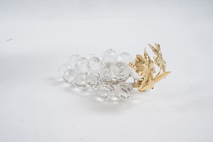 Swarovski Crystal Grape Cluster w/Gold Rhodium Leaves 7509NR 150070 Collectible