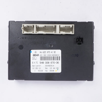 07-14 Mercedes W221 S550 CL550 AC A/C Heater Control Module 2218704192 OEM