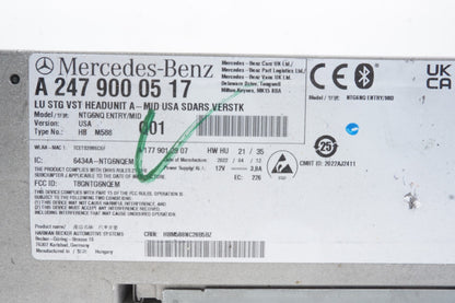 2022 - 2025 Mercedes GLB250 EQB300 High Module Carplay Radio Receiver