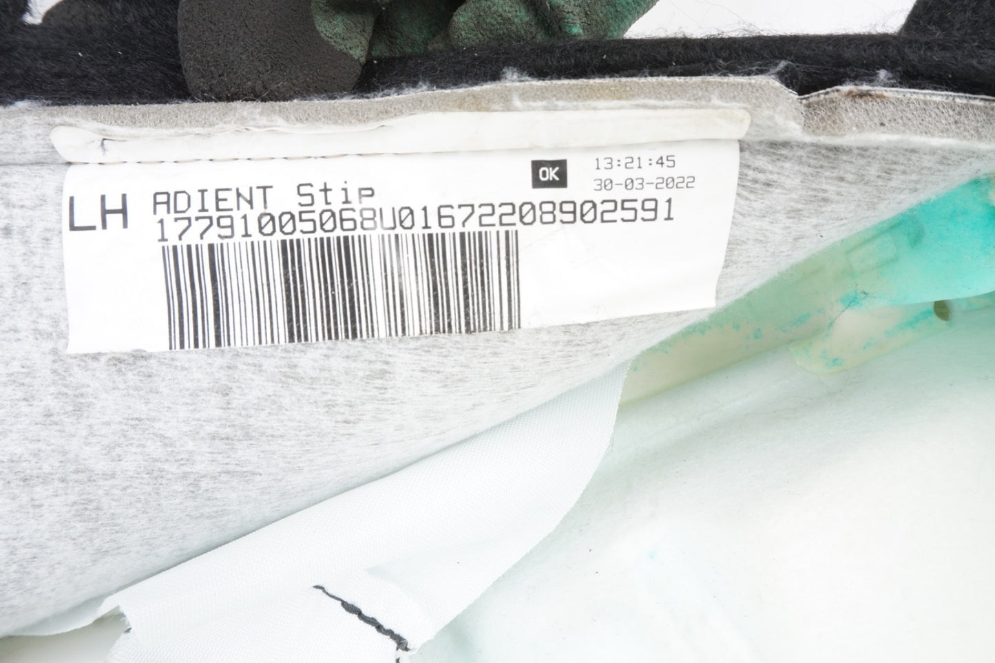 2022 - 2025 MERCEDES EQB350 X243 FRONT LEFT DRIVER SIDE SEAT UPPER CUSHION