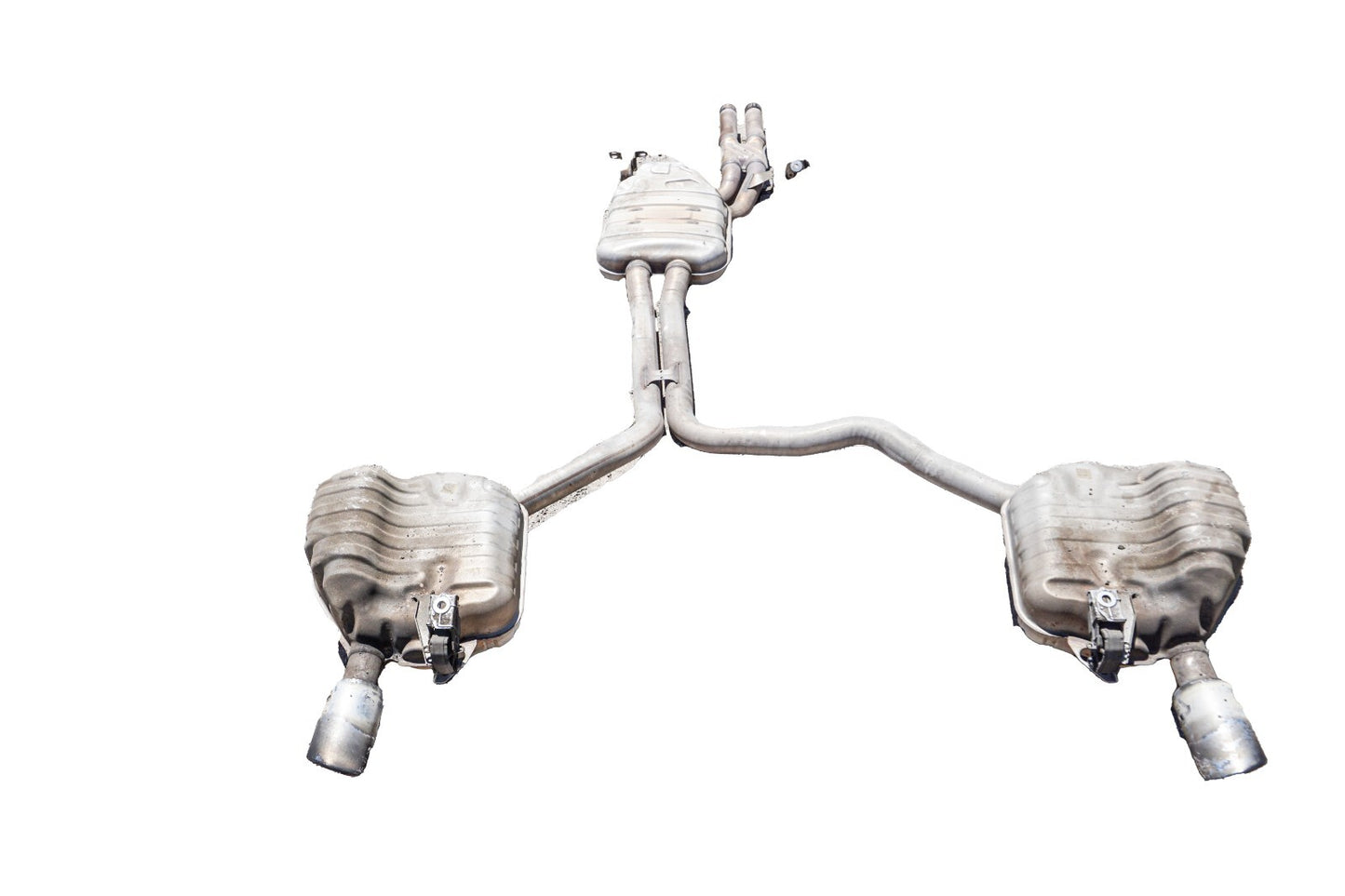 2012 - 2015 AUDI A7 3.0L EXHAUST SYSTEM SILENCER SLEEVE WITH MUFFLER  OEM