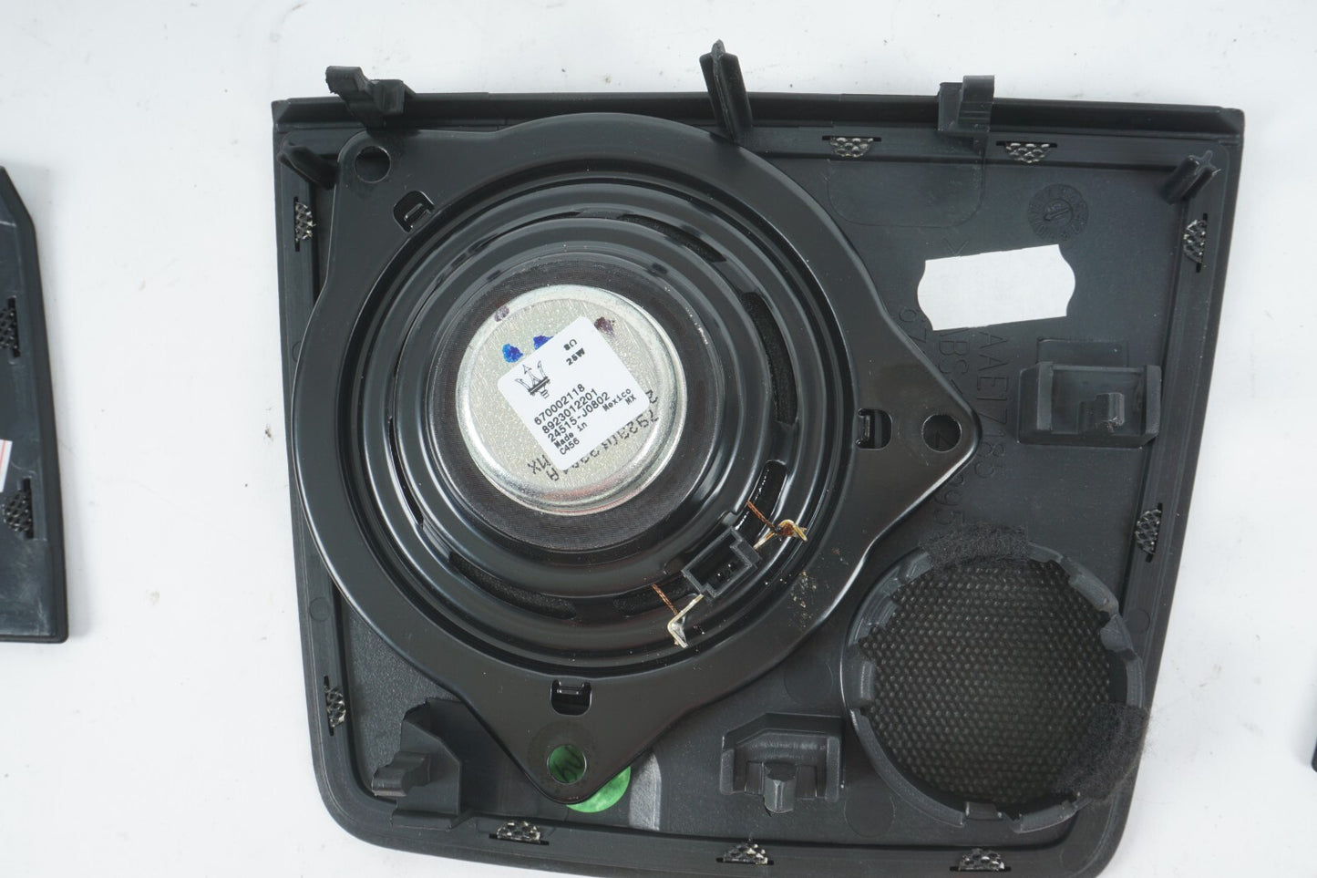2014 - 2017 MASERATI QUATTROPORTE DASH SPEAKER TWEETER W/ COVER SET OF 3 OEM