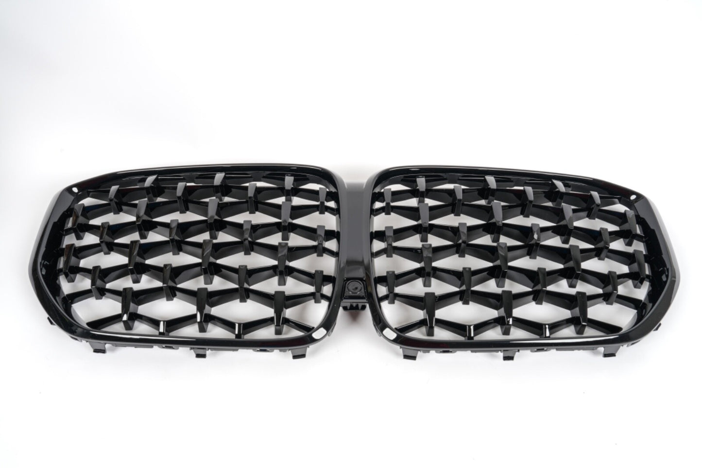 For 2019 - 2022 BMW X5 G05 Diamond Glossy Black Front Bumper Mesh Grille Grill