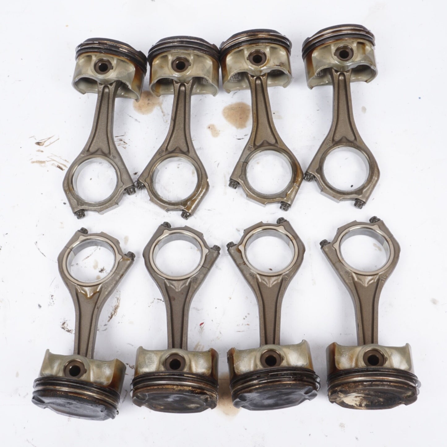 09-14 BMW 550i 750i X5 X6 (F01 F10 E70 E71) 4.4L V8 TWIN TURBO ENGINE PISTON SET