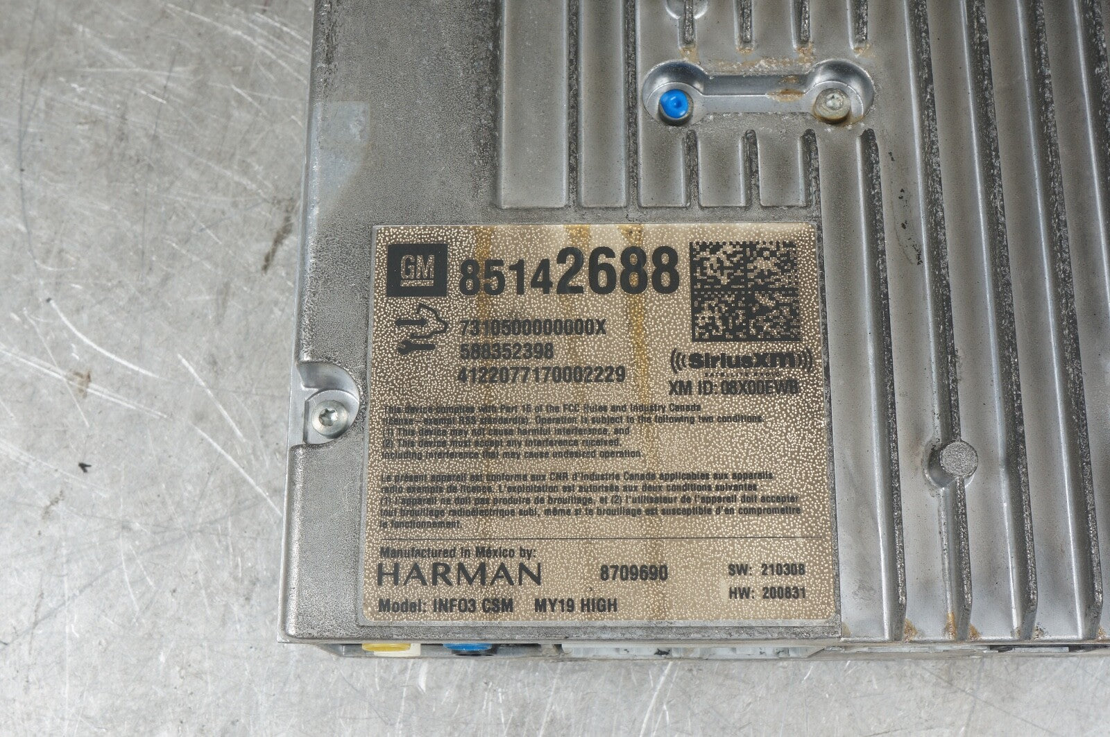 2020 - 2023 CADILLAC CT4 CT5 AUDIO RADIO RECEIVER CONTROL MODULE UNIT OEM