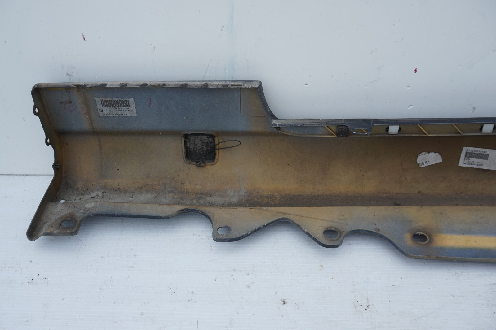 03-12 Mercedes R230 SL500 SL550 Right Passenger Side Skirt Rocker Molding OEM