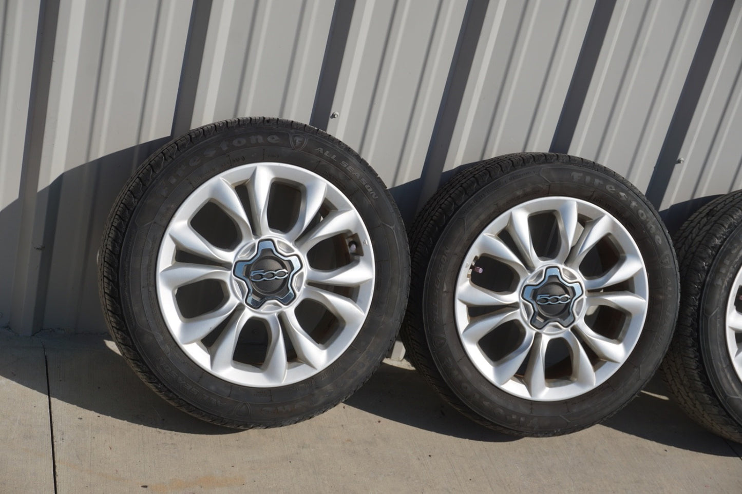 2016 - 2018 Fiat 500 Rim Rims Wheel Wheels OEM Aluminum 17x7 SET