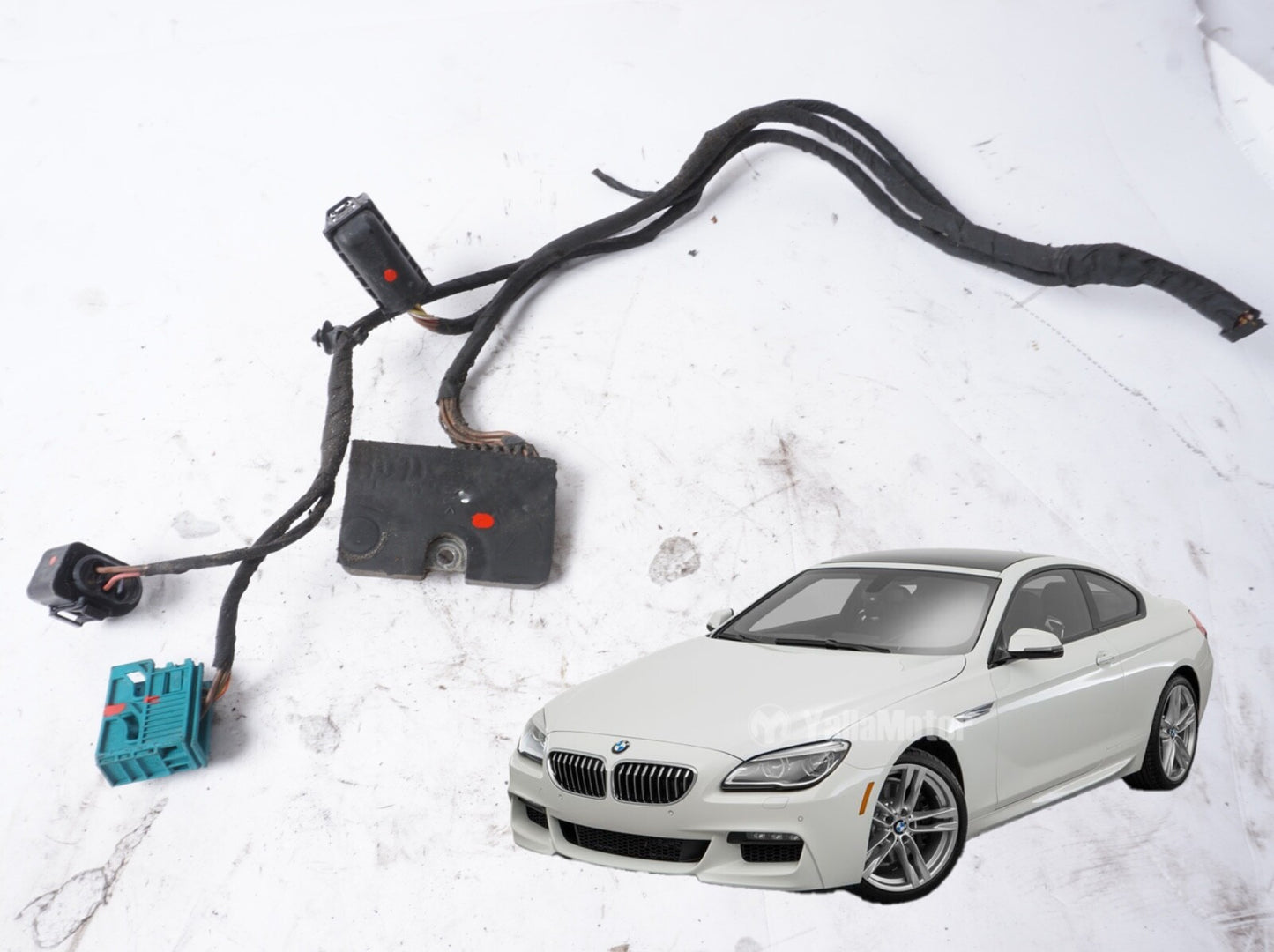 2012 - 2013 BMW 640 650 M6 Left Side Adaptive LED Headlight Wire Harness OEM