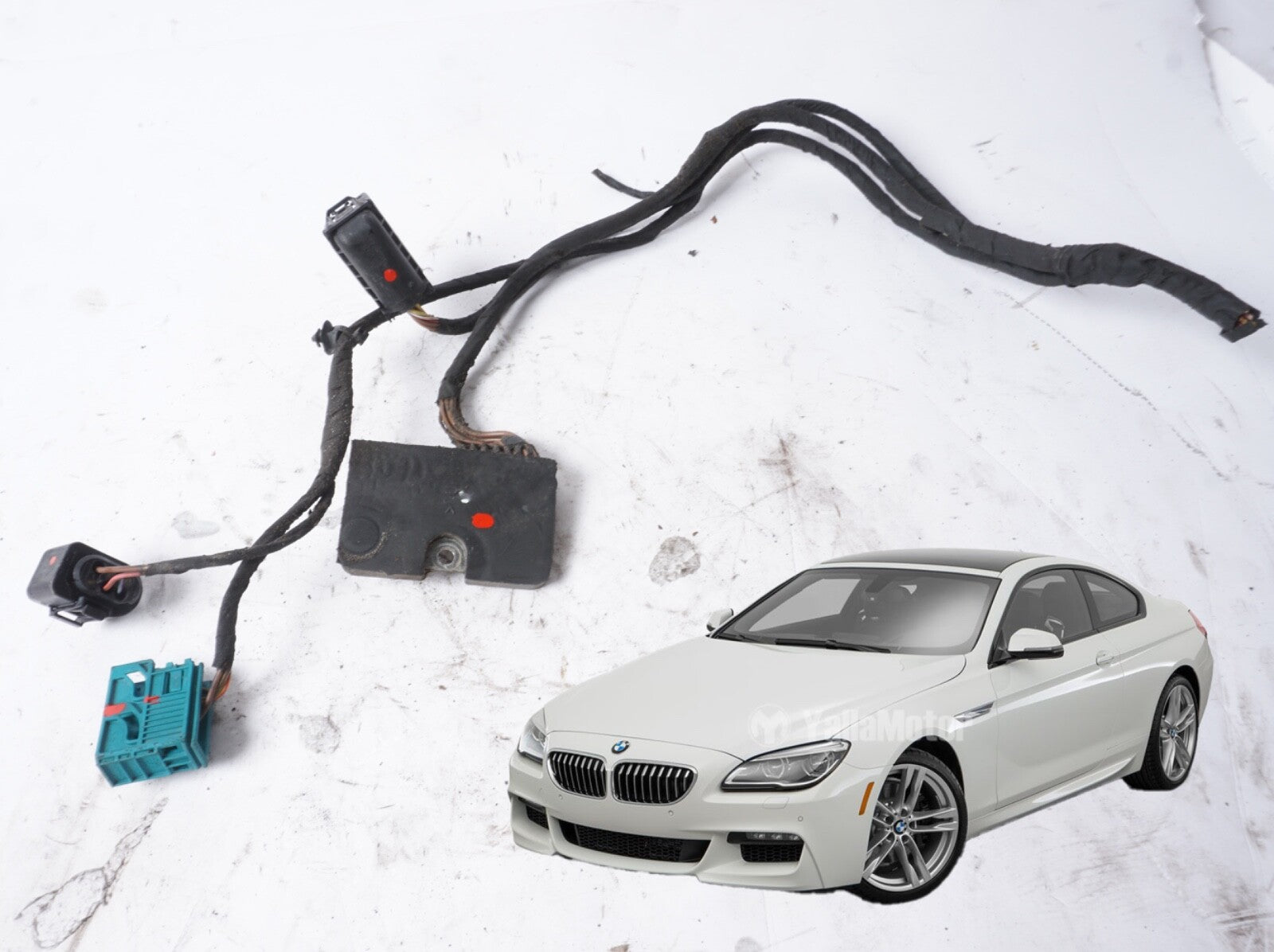 2012 - 2013 BMW 640 650 M6 Left Side Adaptive LED Headlight Wire Harness OEM
