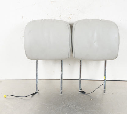 10-13 Mercedes W221 S500 Front Left or Right Seat Headrest Head Rest Grey PAIR