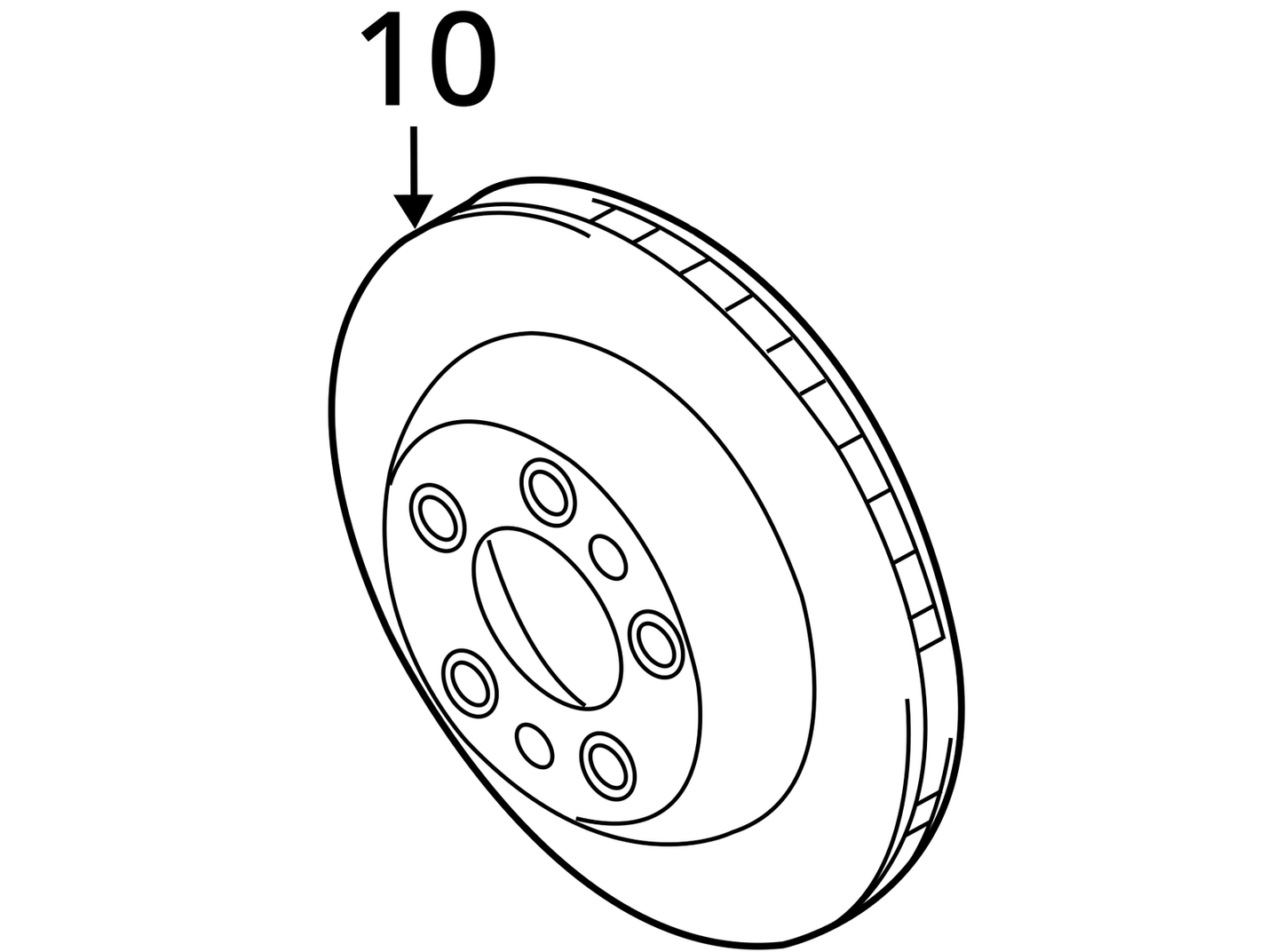 Porsche Cayenne 2003-2018 Rear Left Or Right Disc Brake Rotor OEM