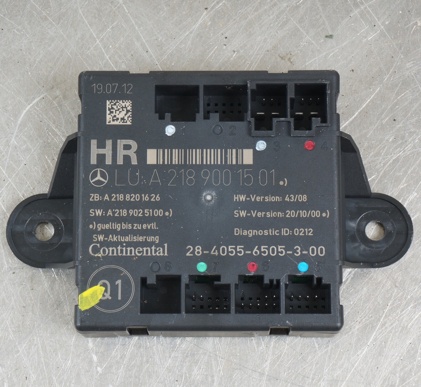 08-18 Mercedes GLK350 E550 CLS550 C350 Rear Right Side Door Control Module Unit