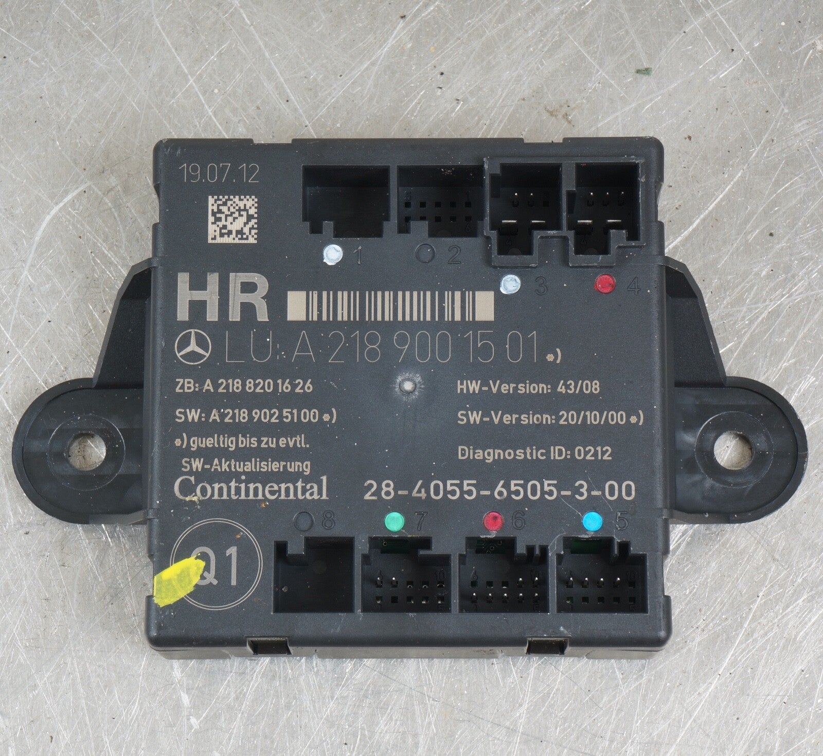 08-18 Mercedes GLK350 E550 CLS550 C350 Rear Right Side Door Control Module Unit