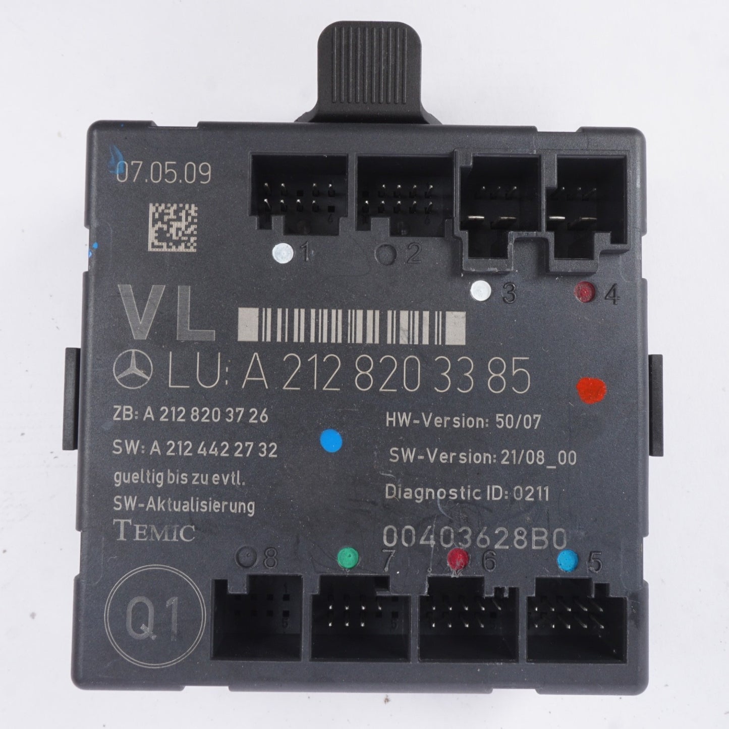 08-18 Mercedes W212 E350 SLK350 E400 Front Left Side Door Control Module OEM