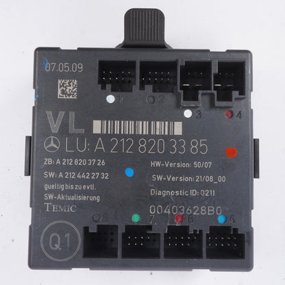 08-18 Mercedes W212 E350 SLK350 E400 Front Left Side Door Control Module OEM