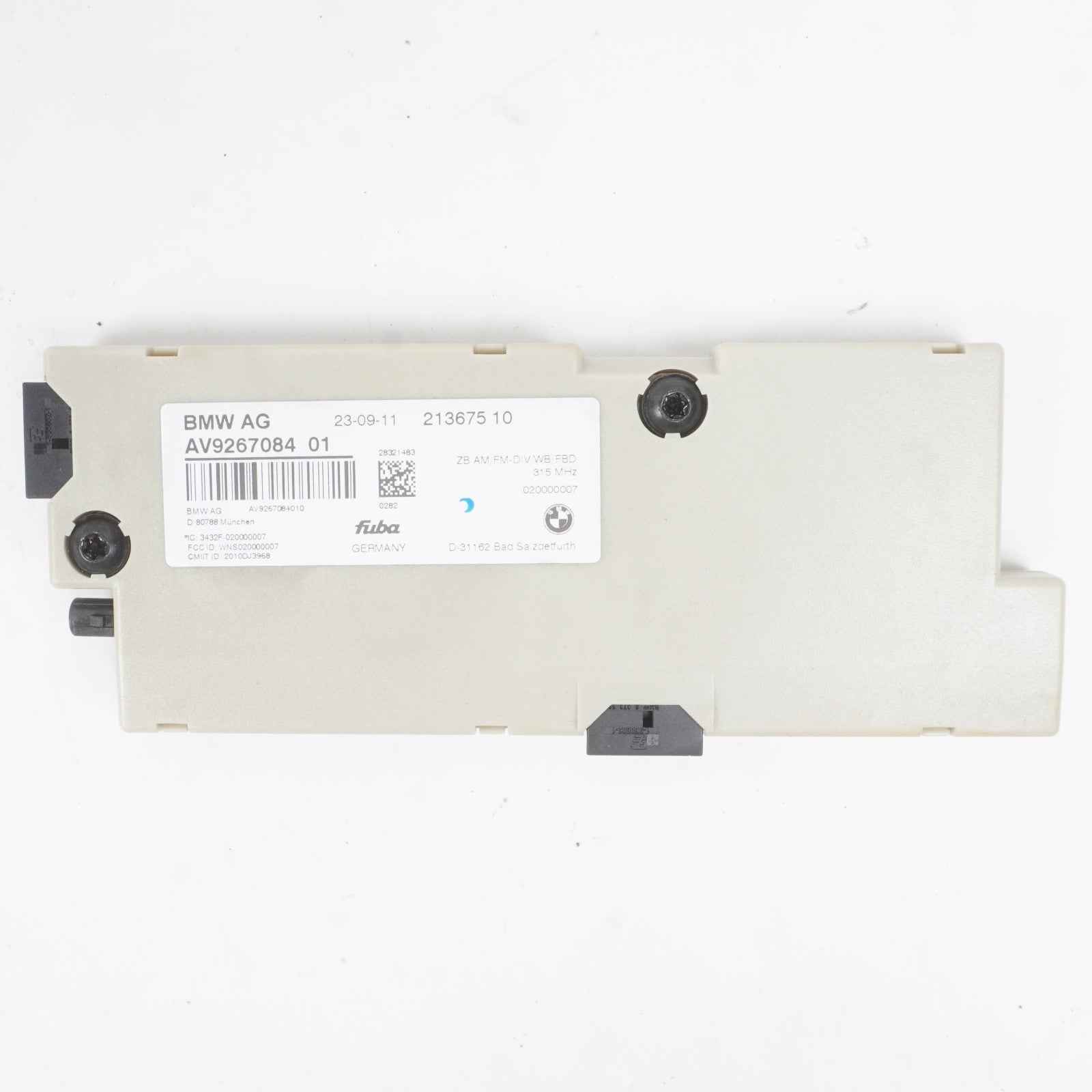 2012 - 2018 BMW 650i 640i Antenna Booster  Amplifier 9267084 OEM