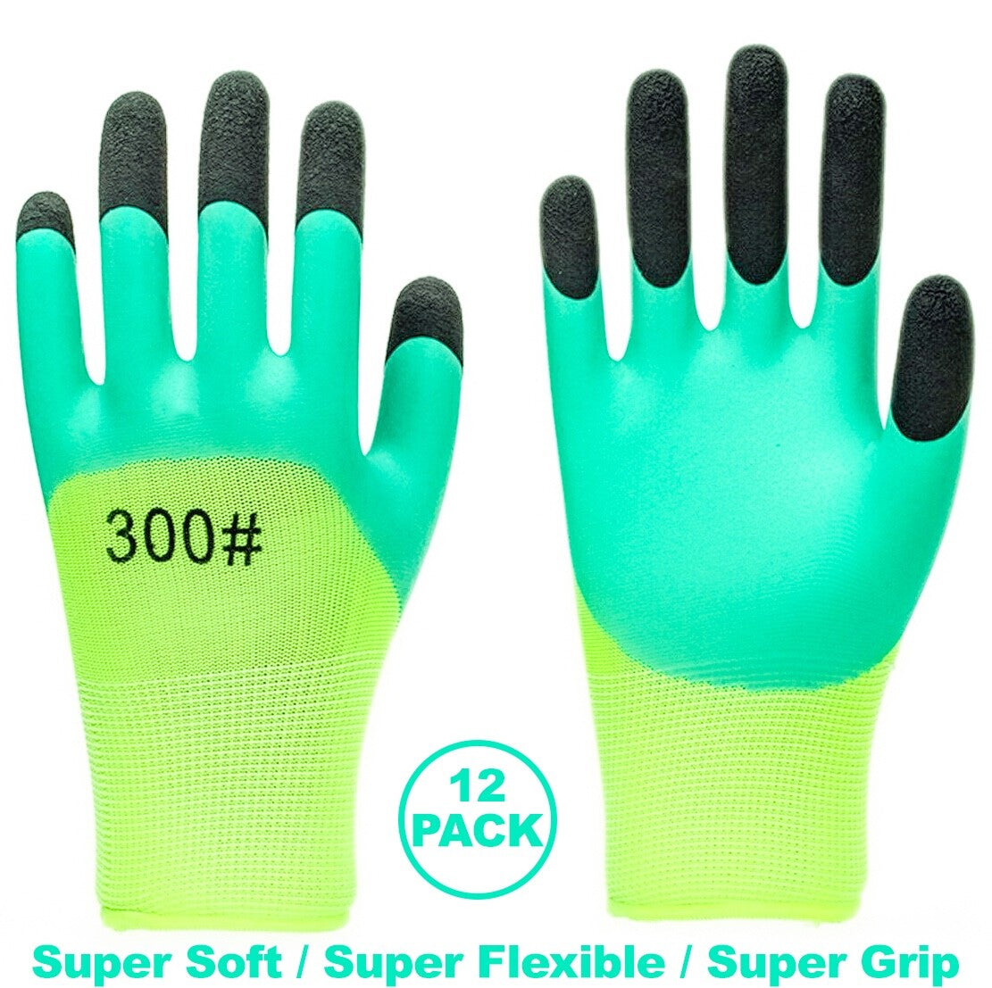 12-Pair M Medium Size Unisex Gardening Gloves Outdoor Protective Work Mechanic