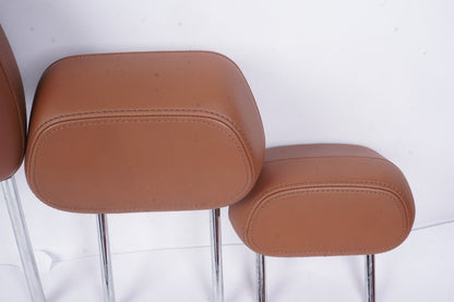 2017 - 2021 Alfa Romeo Giulia Headrest L And R Front And Rear Brown Leather OEM