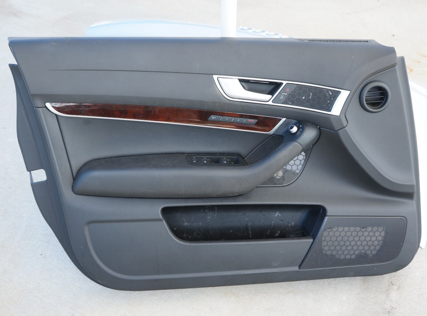 05-11 AUDI C6 A6 S6 SEDAN FRONT LEFT DOOR INTERIOR TRIM PANEL OEM