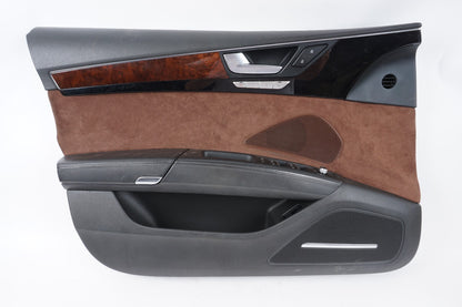 11-17 AUDI A8L FRONT LEFT DRIVER SIDE DOOR PANEL TRIM OEM