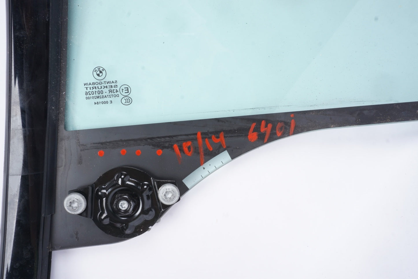 2014-2019 BMW 640 650 GRAN COUPE - REAR Right DOOR Quarter Window Glass 7275380