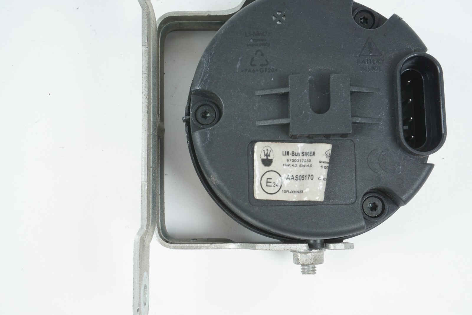 14 - 20 MASERATI QUATTROPORTE ANTI THEFT ALARM SIREN HORN 6700017230 OEM