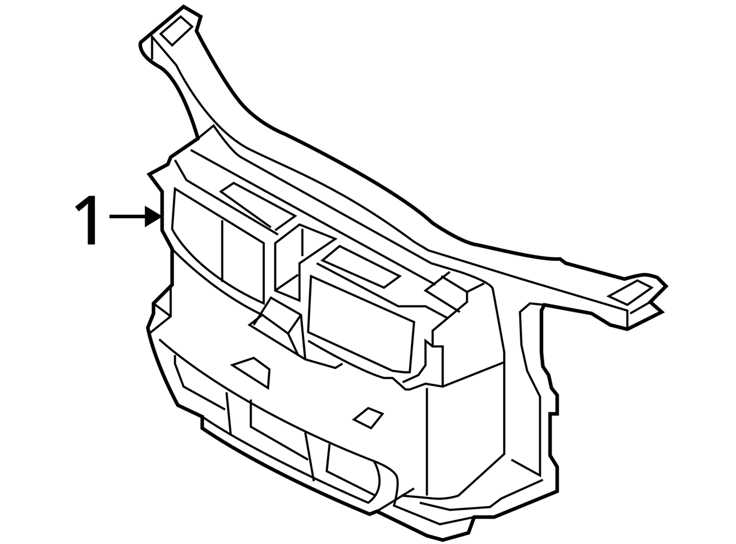 2007 ‑ 2013 BMW 325i 328i 330i 335i Coupe Convertible Radiator Support OEM