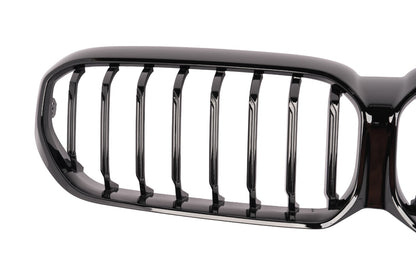 For 2021 BMW G30 G31 LCI Glossy Black Front Kidney Grille Grill - NO CAMERA